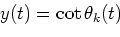 \begin{displaymath}\theta_k(t)=\arctan\left(\frac{S_k(t)\sin\phi_k(t)}{S_k(t)\cos\phi_k(t)+C_k(t)}\right),
\end{displaymath}