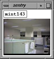 snap of sentry client for X