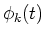 $\displaystyle \arctan\left(\frac{A_k(t)\sin\theta_{1k}(t)+B_k(t)\sin\theta_{2k}(t)}{A_k(t)\
\cos\theta_{1k}(t)+B_k(t)\cos\theta_{2k}(t)}\right),$