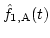 $\hat{f}_{1,{\rm {A}}}(t)$