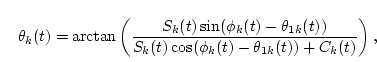 $C_k(t)=-\int C_{k,R}(t)dt-C_{k,0}=-A_k(t)$