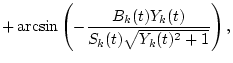 $Y_k(t)={\sqrt{(2A_k(t)B_k(t))^2-Z_k(t)^2}}/{Z_k(t)}$