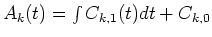 $A_k(t)=\int C_{k,1}(t)dt+C_{k,0}$